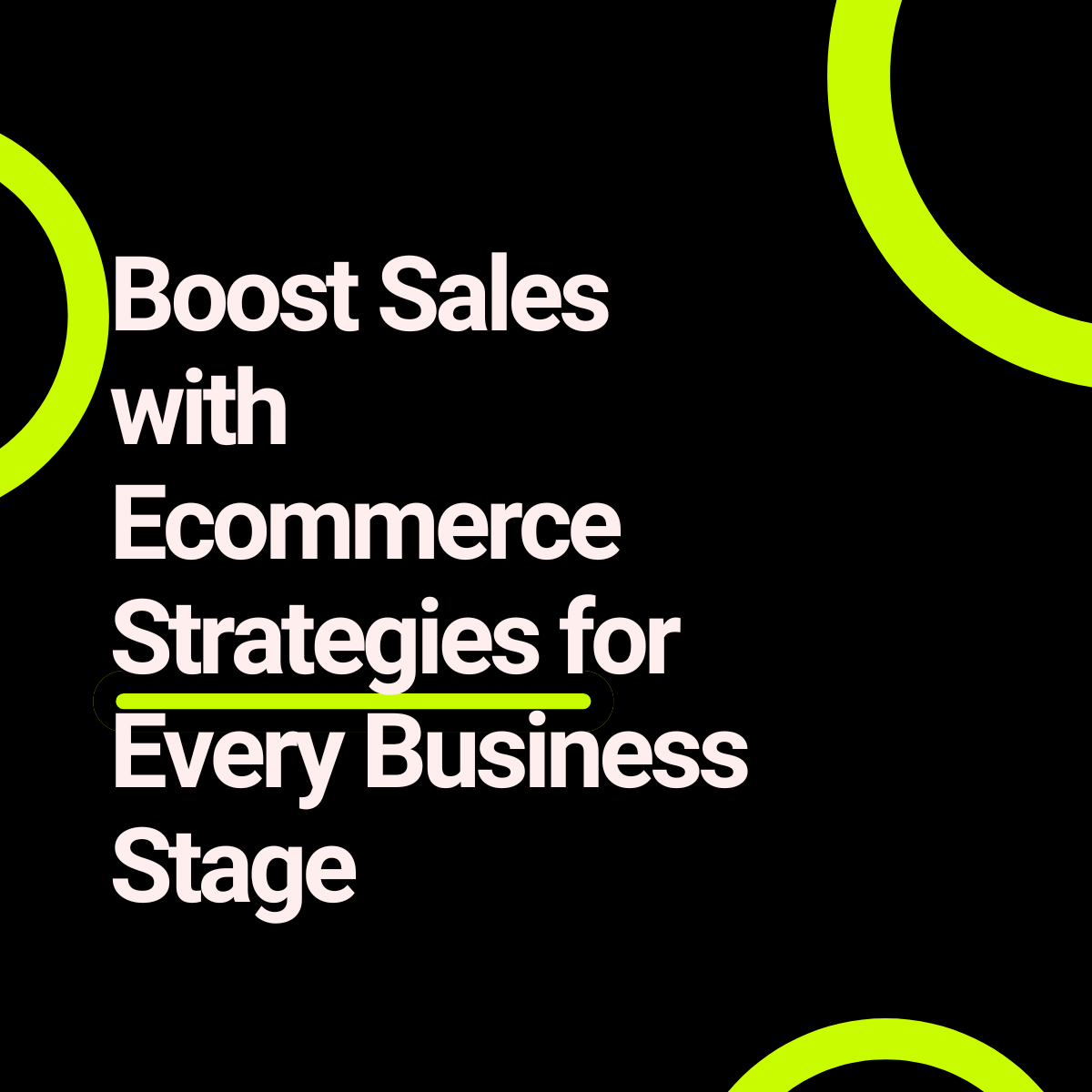 Boost Ecommerce Sales Strategies